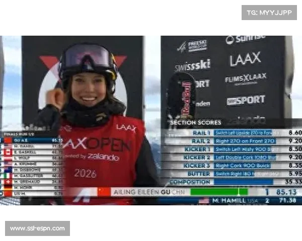 谷爱凌自由式滑雪坡面障碍技巧摘银,瑞士选手格雷莫德成功卫冕 谷爱凌自由式滑雪坡面障碍技巧摘银,瑞士选手格雷莫德成功卫冕